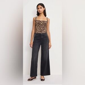 Good American Good Skate Charcoal Cropped Jeans 👖 Size  8 / 29